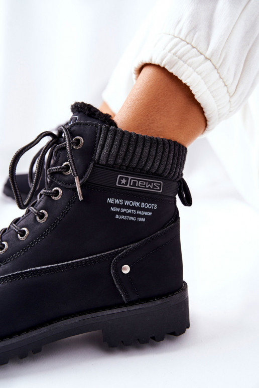 Bottines noires pour femmes Grunders