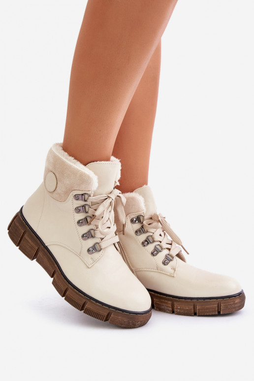 Bottines isolées couleur sable pour femmes Mevanisa