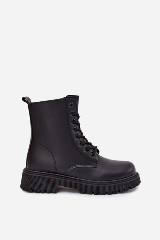 Damen isolierte schwarze Arbeitsstiefeletten Tavera