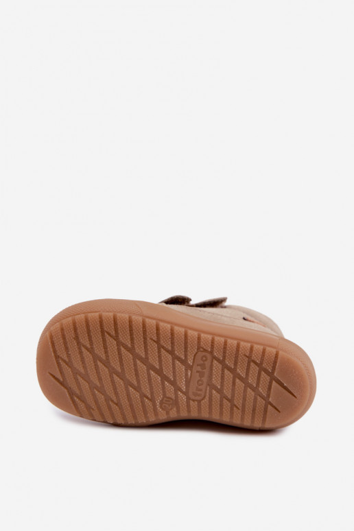 Bottes d'hiver en cuir pour enfants Froddo G2110138-4 couleur sable