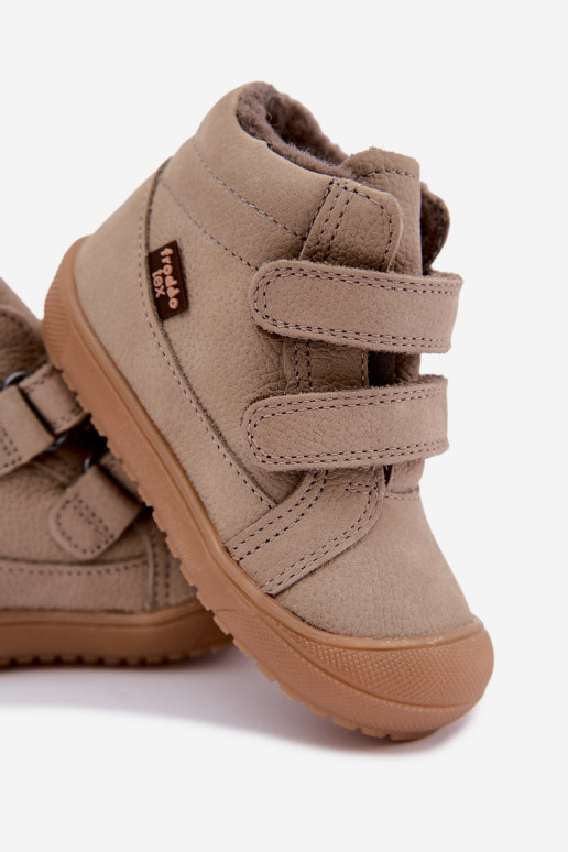 Leder Kinder Winterstiefel Froddo G2110138-4 sandfarben