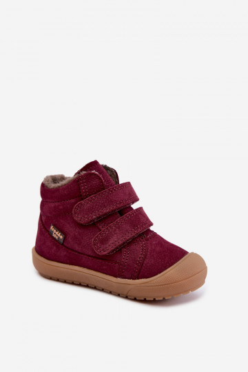 Bottes d'hiver en cuir pour enfants Froddo G2110138-12 couleur bordeaux