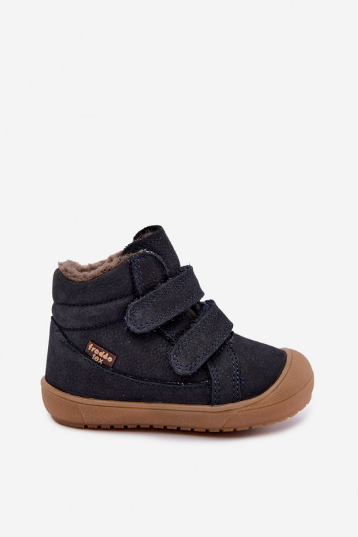 Leren kinderwinterlaarzen Froddo G2110138 donkerblauw