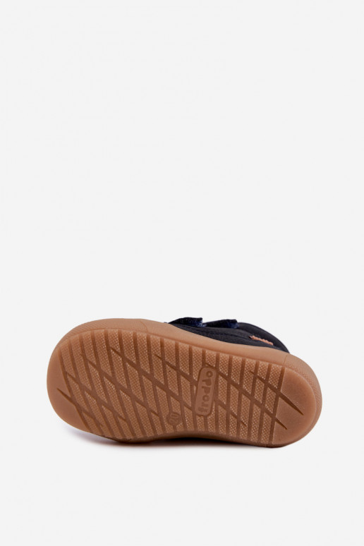 Leren kinderwinterlaarzen Froddo G2110138 donkerblauw