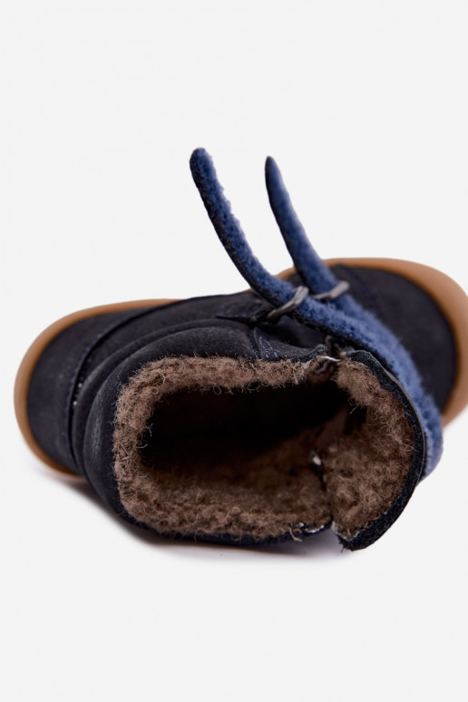 Leren kinderwinterlaarzen Froddo G2110138 donkerblauw