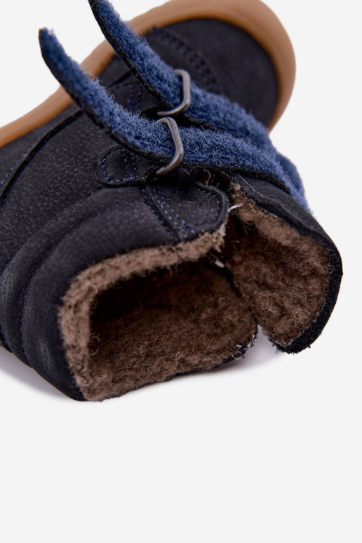 Leren kinderwinterlaarzen Froddo G2110138 donkerblauw