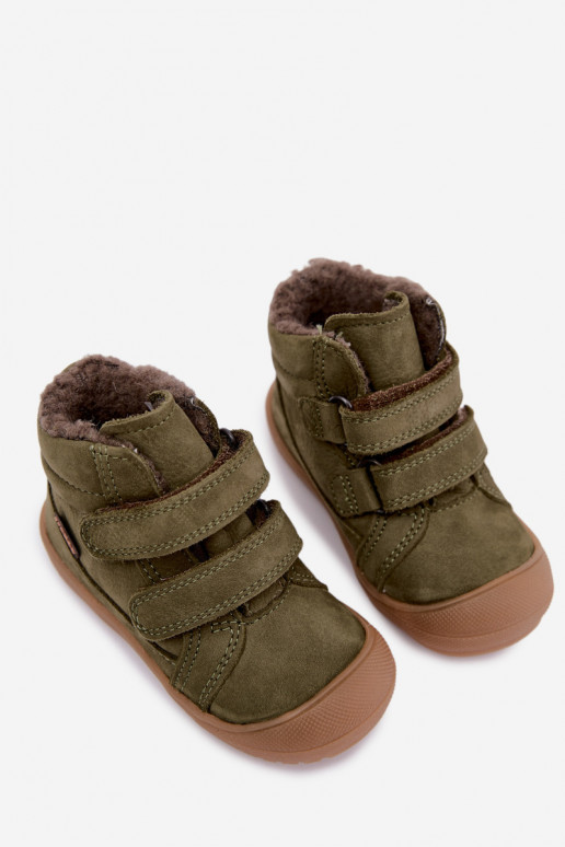Leren kinderwinterlaarzen Froddo G2110138 groen