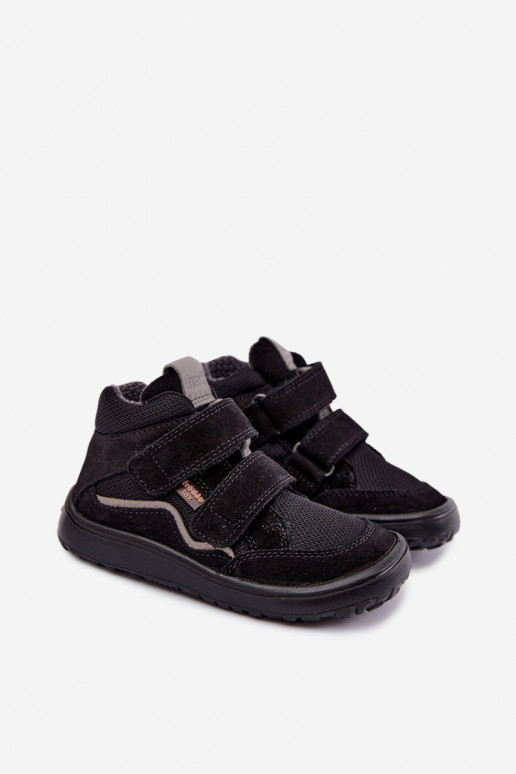 Suède kinder schoenen Barefoot Froddo G3110266-20 zwart