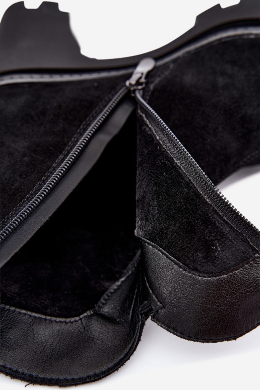 Chaussures isolées en simili daim avec talons T.Sokolski SH Z26-428 noir