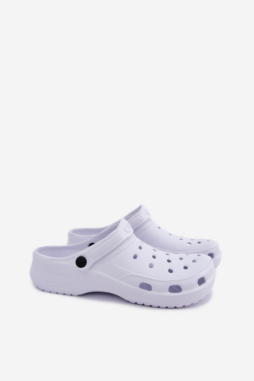 Weiße leichte Herren-Slipper Adriah