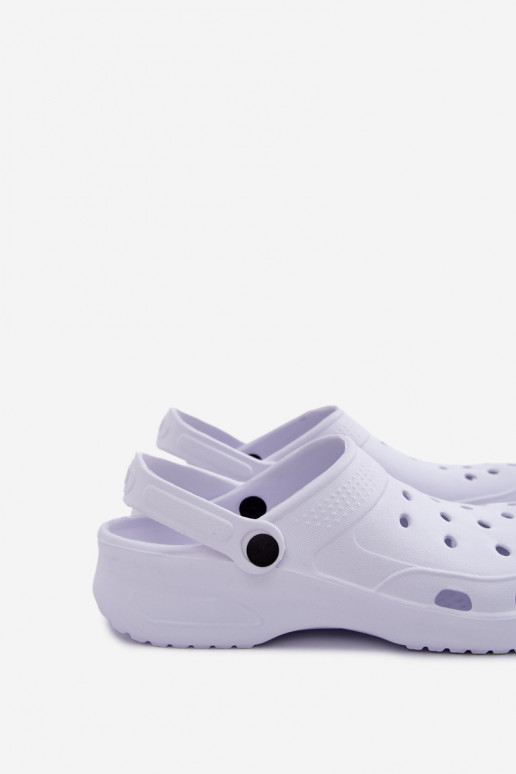 Witte lichte heren slippers Adriah
