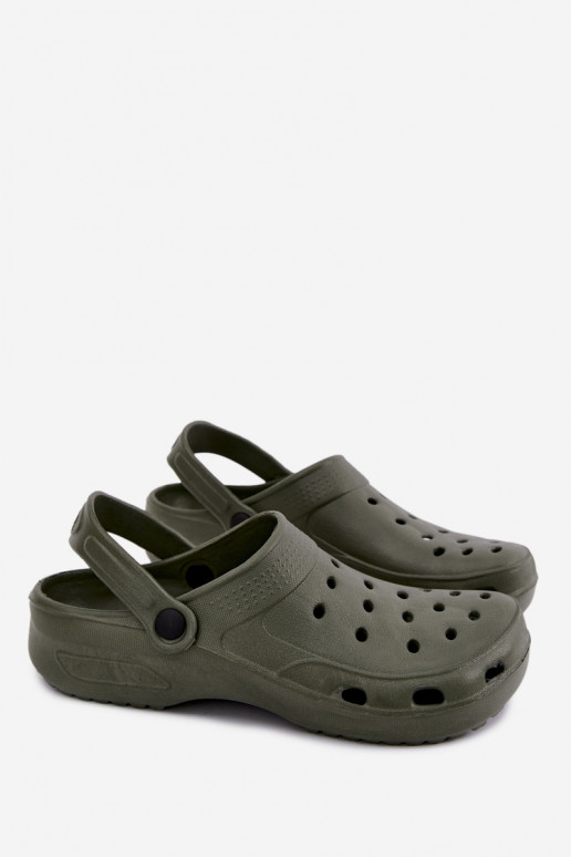 Khaki lichte heren slippers Adriah