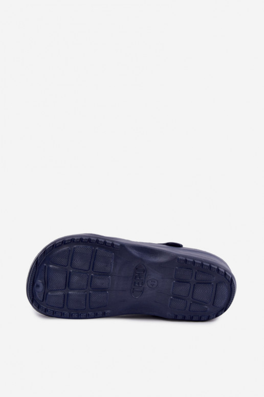 Dunkelblaue leichte Herren-Slipper Adriah