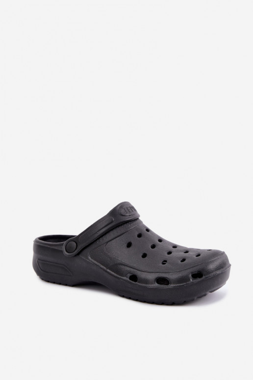 Zwarte lichte heren slippers Adriah