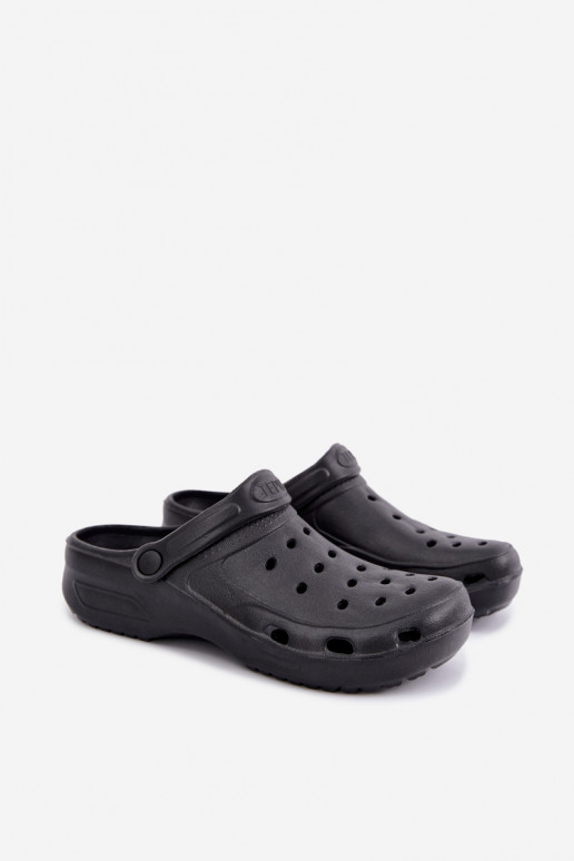 Zwarte lichte heren slippers Adriah