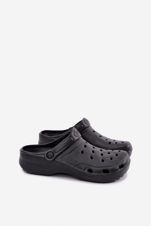 Zwarte lichte heren slippers Adriah