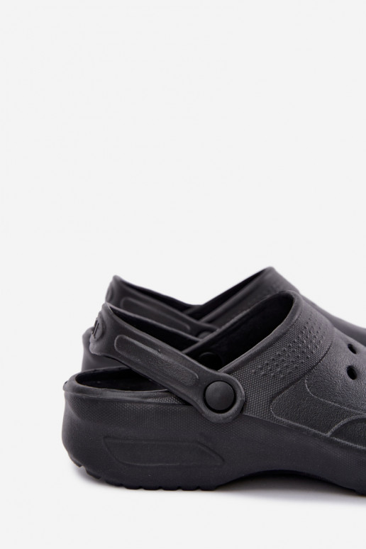 Zwarte lichte heren slippers Adriah
