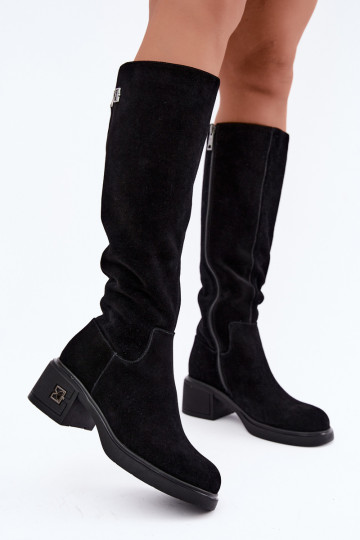 Bottes isolées montantes en daim synthétique Vinceza noires 2