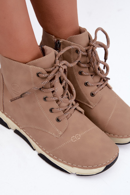 Bottines pour femmes isolées, couleur sable Lerissa