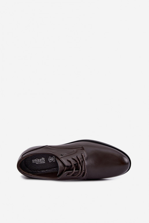 Elegante donkerbruine heren schoenen Calven