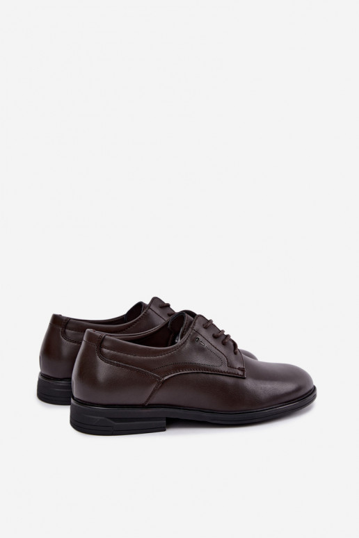 Elegante donkerbruine heren schoenen Calven