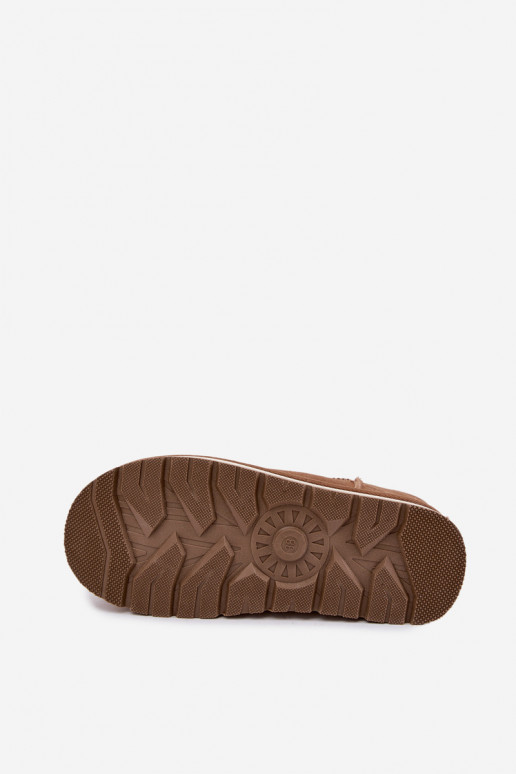 Bottes de neige en simili daim marron avec fourrure à l'intérieur Big Star UU274692
