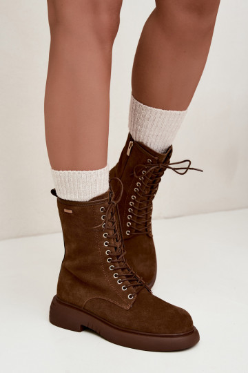 Bottines de travail isolées en daim synthétique Big Star UU274611 couleur marron 2
