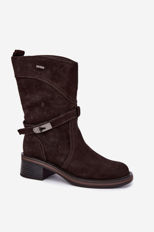 Bottines isolées pour femmes Big Star UU274609 couleur chocolat