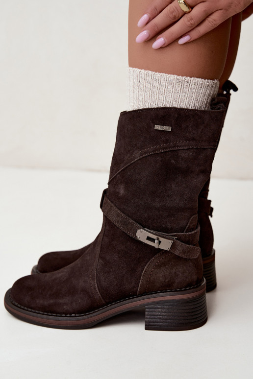 Bottines isolées pour femmes Big Star UU274609 couleur chocolat