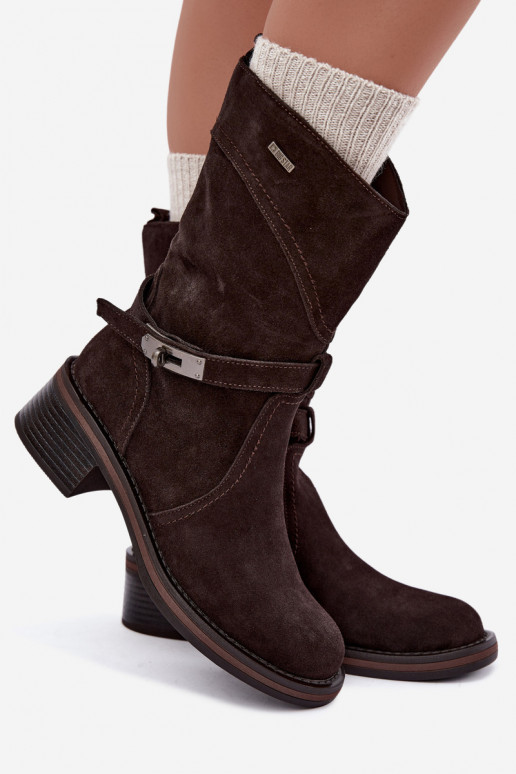 Bottines isolées pour femmes Big Star UU274609 couleur chocolat