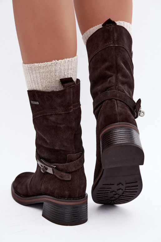 Bottines isolées pour femmes Big Star UU274609 couleur chocolat