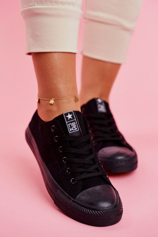 Chaussures décontractées classiques pour femmes noires Ecoma