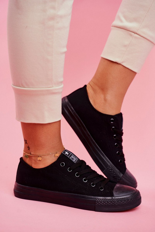 Zwarte klassieke dames casual schoenen Ecoma
