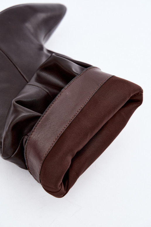 Un modèle convaincant Bottes pour femmes Typu Slouchy avec des talons CzekoladoÀe Gelra