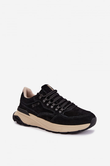 Heren sneakers van suede Big Star OO174321 zwart