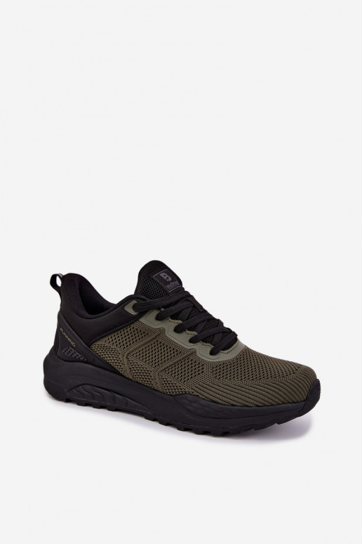Heren sneakers in kaki Remel