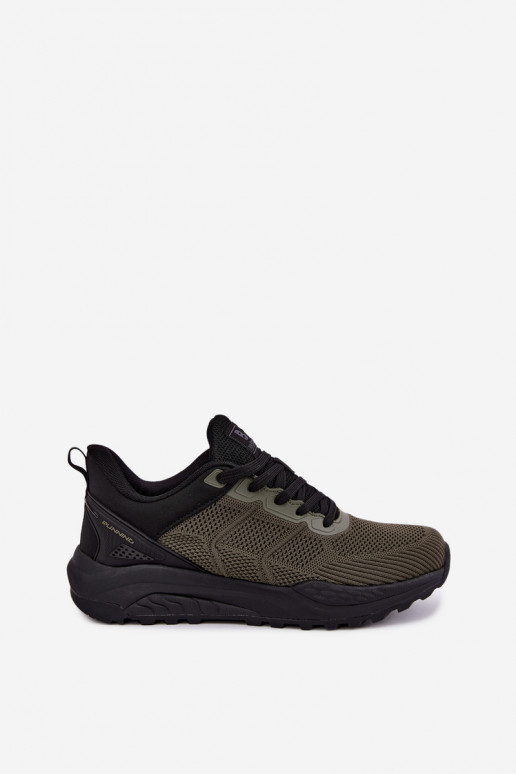 Heren sneakers in kaki Remel
