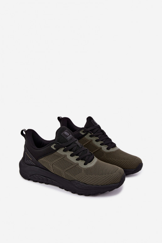 Heren sneakers in kaki Remel