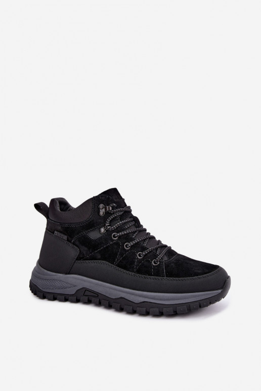 Heren geïsoleerde suede laarzen Big Star UU174246 zwart