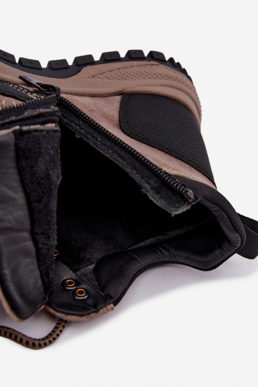 Heren geïsoleerde suede laarzen Big Star UU174247 zandkleurig