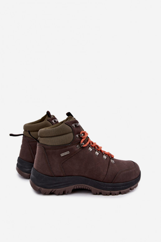 Heren wandelschoenen Big Star UU174195 HI-Poly System donkerbruin