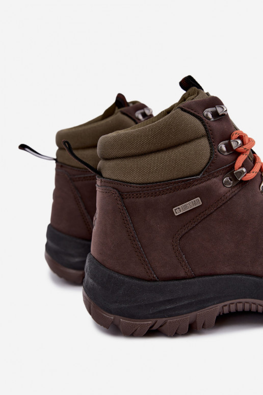 Heren wandelschoenen Big Star UU174195 HI-Poly System donkerbruin