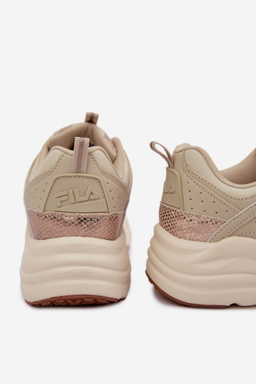 Damesneakers met platform FLA SKYE FFIN0586.73239 zandkleurig