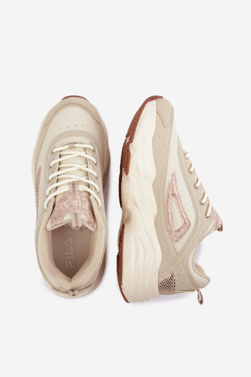 Damen-Sneaker mit Plattform FLA SKYE FFIN0586.73239 sandfarben