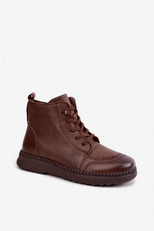 Bottines chaudes pour femmes Vinceza 107249 marron
