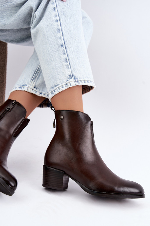 Isolierte Stiefeletten Klocke Vinceza 58654 in Schokoladenfarbe