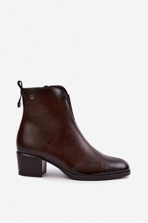 Isolierte Stiefeletten Klocke Vinceza 58654 in Schokoladenfarbe