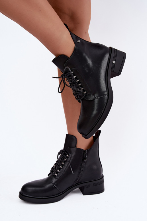 Bottines isolées en simili cuir Klocke T.Sokolski Z26-288 noires