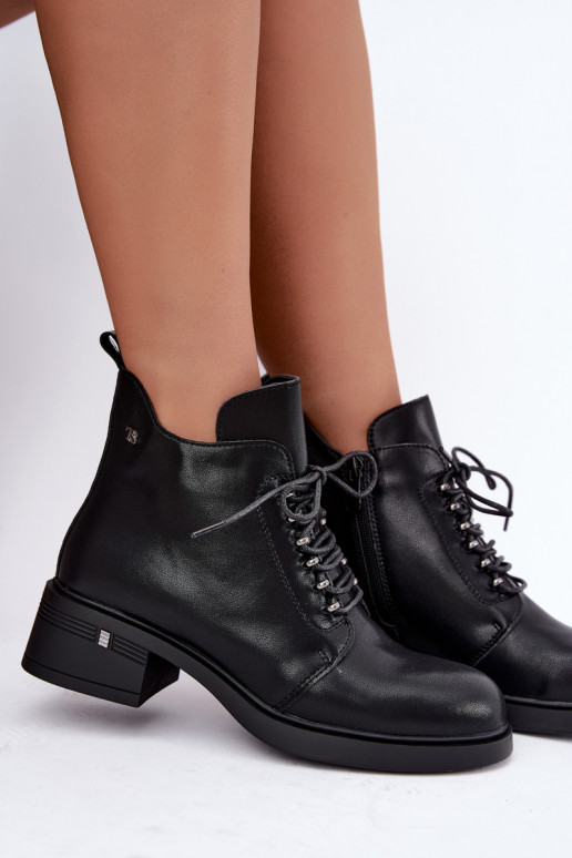 Bottines isolées en simili cuir Klocke T.Sokolski Z26-288 noires
