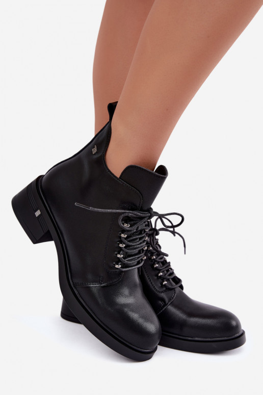 Bottines isolées en simili cuir Klocke T.Sokolski Z26-288 noires